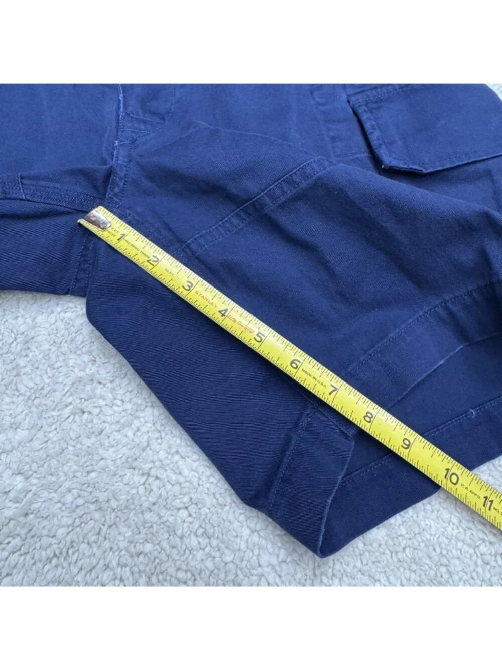 NWT $98 Polo Ralph Lauren Men's Navy Cargo Shorts 100% Cotton, Size 31